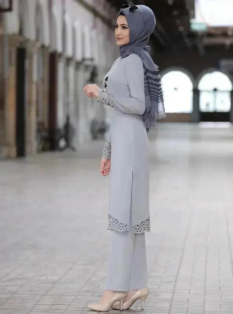 Costume pour femmes arabes abaya en deux pièces - EX-STOCK Canada