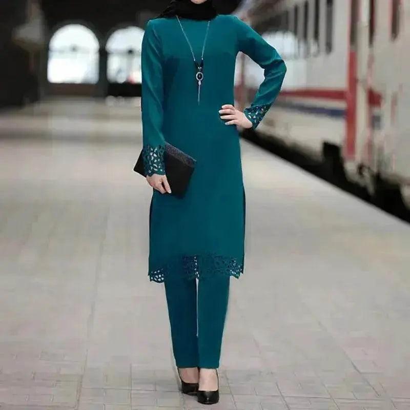 Costume pour femmes arabes abaya en deux pièces - EX-STOCK Canada