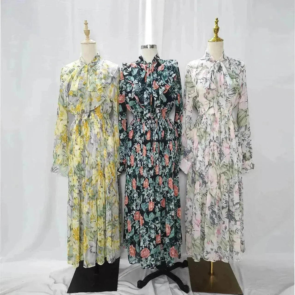 Robe imprimée arabe en chiffon EX-STOCK Canada