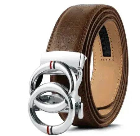 Automatic Alloy Buckle Cowhide Men's Belt - EX-STOCK Canada