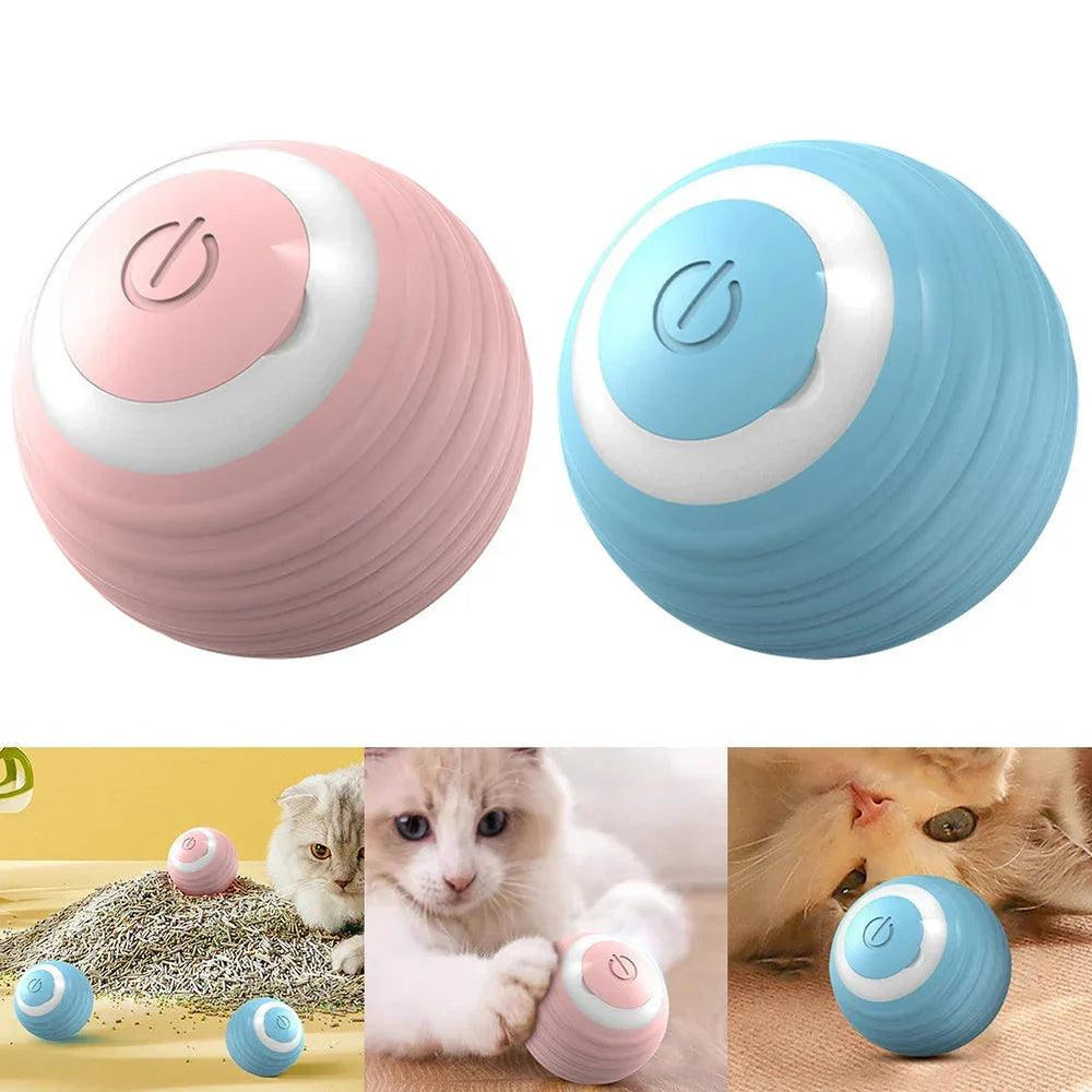Automatic Moving Bouncing Rolling Ball Smart Cat Toy Ball Self-Moving Kitten Toy For Indoor Cat Kitten EX-STOCK Canada