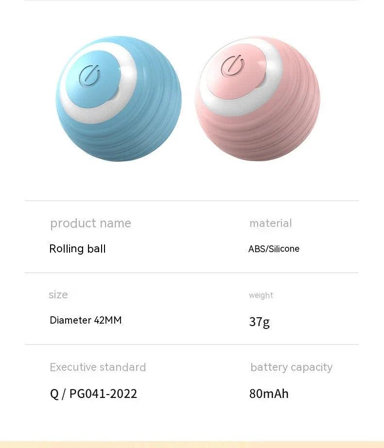 Automatic Moving Bouncing Rolling Ball Smart Cat Toy Ball Self-Moving Kitten Toy For Indoor Cat Kitten EX-STOCK Canada