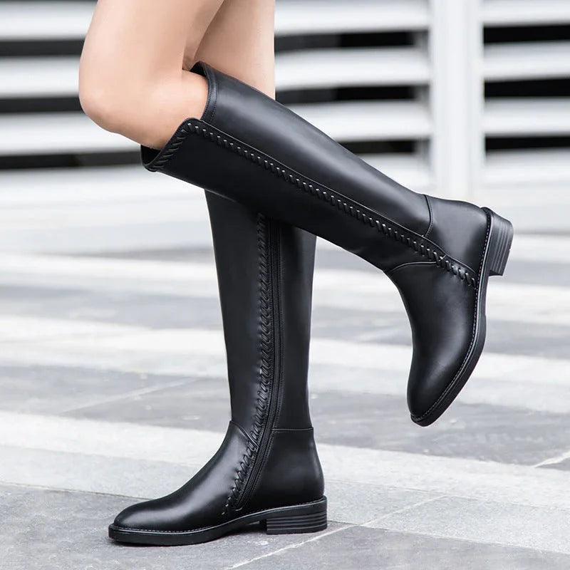 Autumn And Winter New Riding Boots Women's British Style EX-STOCK Canada