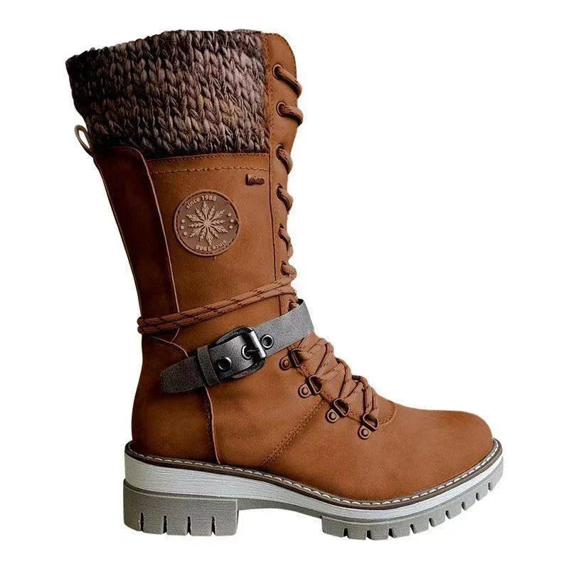 Bottes de randonnée pour femmes automne et hiver, bottes de neige européennes et américainesEX-STOCK Canada