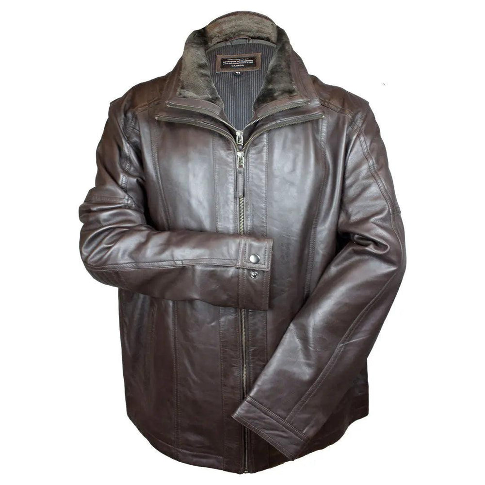 BOL Men's Cardian Bomber Lambskin Leather Jacket EX-STOCK Canada