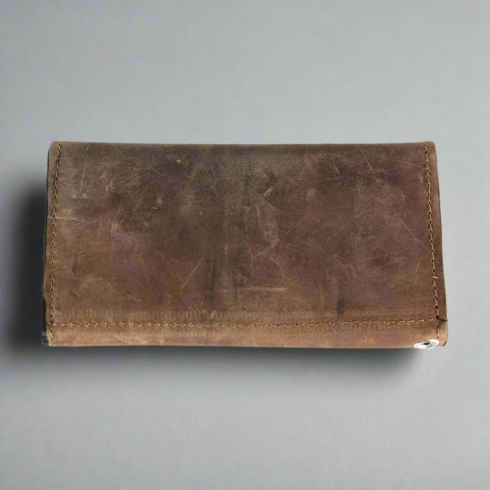 BOL Men's Chrome Plated Trucker Leather Trifold Wallet - EX-STOCK Canada