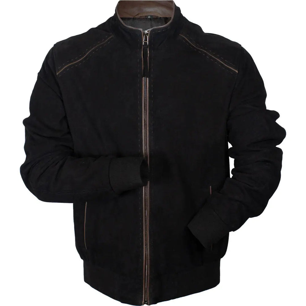 Veste en cuir suédé de chèvre Enzo pour homme BOLEX-STOCK Canada