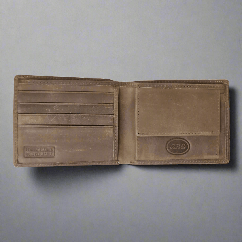 BOL Men's RFID Bifold Leather Wallet With Coin Pouch EX-STOCK Canada