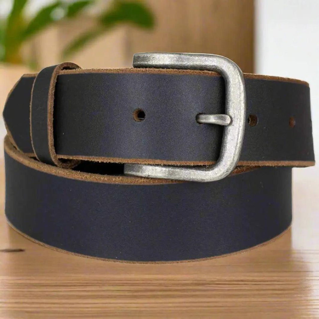 Ceinture en cuir à tirage d’huile pour hommes BOL avec boucle amovibleEX-STOCK Canada
