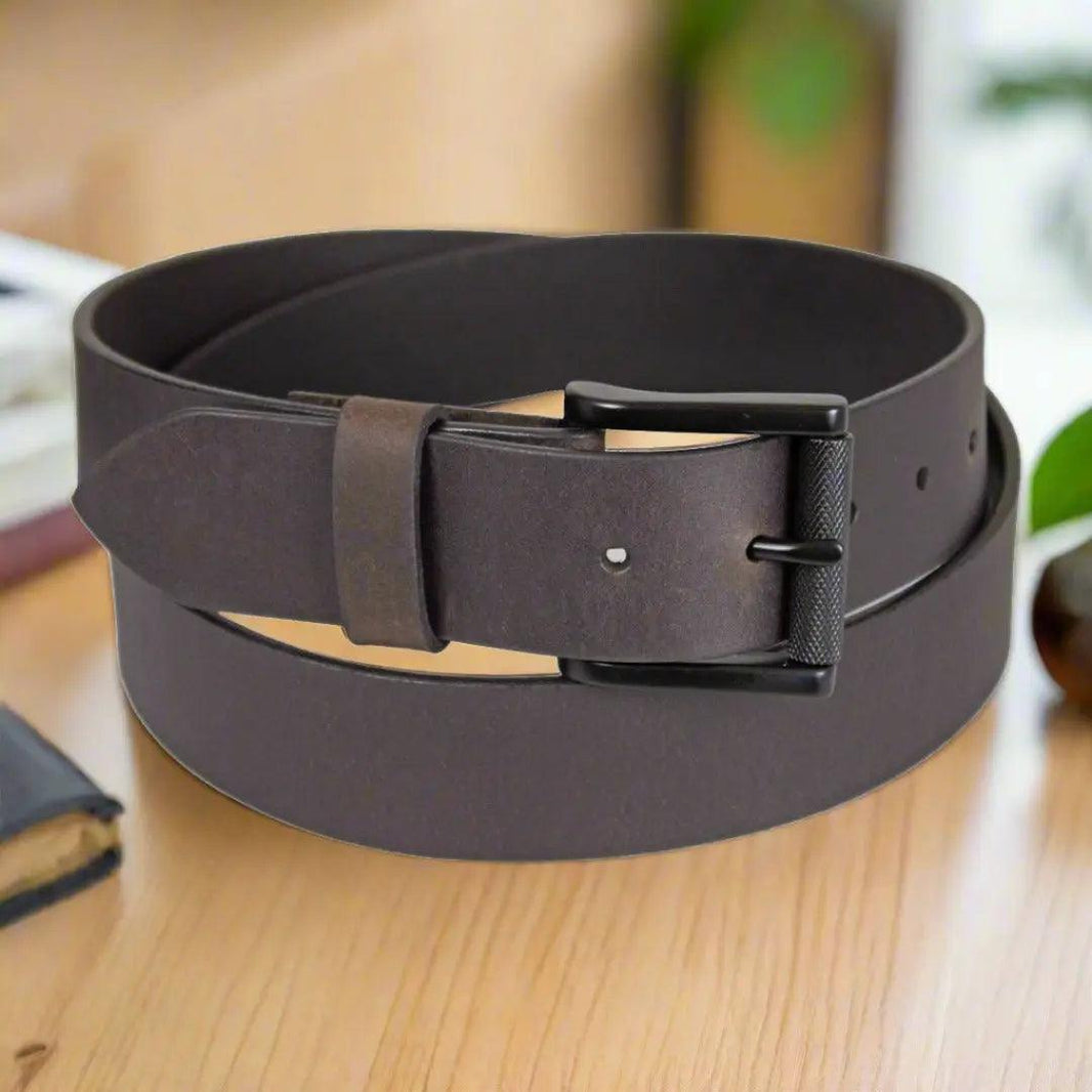 Ceinture en cuir solide pour homme BOL avec boucle amovibleEX-STOCK Canada