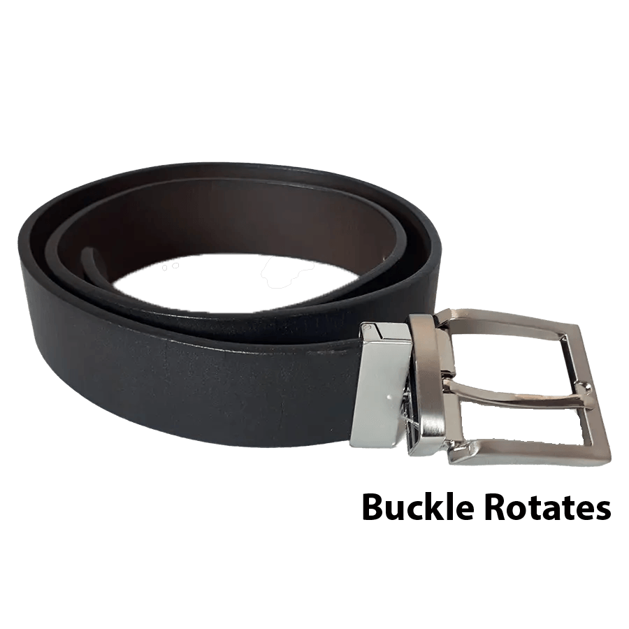 BOL Men's Reversible Solid Leather Belt EX-STOCK Canada