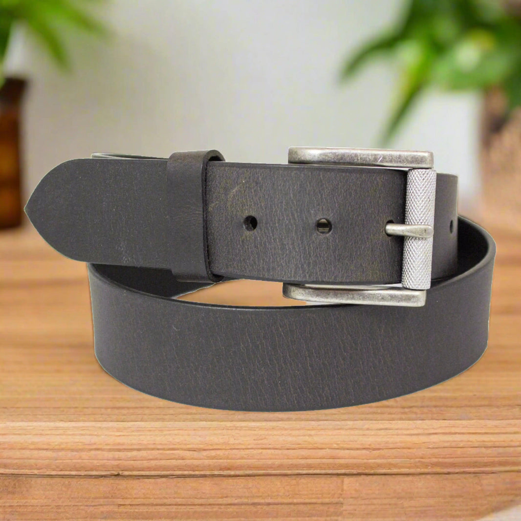 Ceinture à boucle amovible en cuir uni pour hommes BOLEX-STOCK Canada