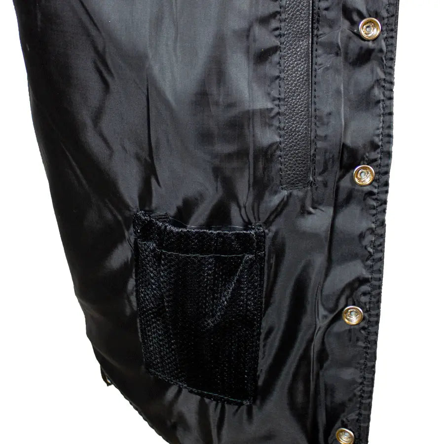 سترة بحمالات للرجال من جلد الجاموس الطويل من BOLEX-STOCK Canada