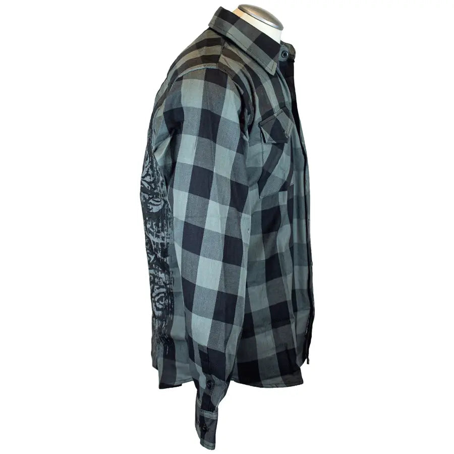 BOL Men's 'Grave Rub' Flannel Long Sleeve Shirt EX-STOCK Canada
