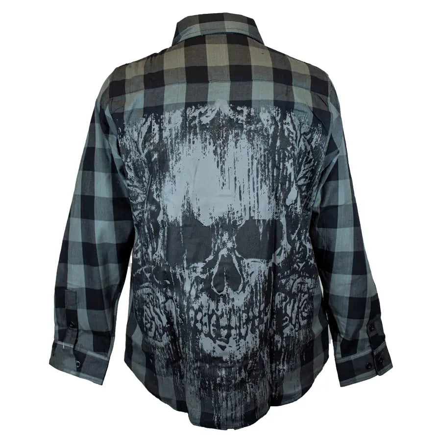 BOL Men's 'Grave Rub' Flannel Long Sleeve Shirt EX-STOCK Canada