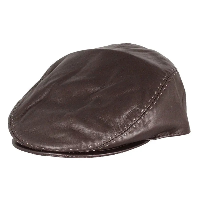 BOL Stitch Accent Leather London Flat Cap EX-STOCK Canada