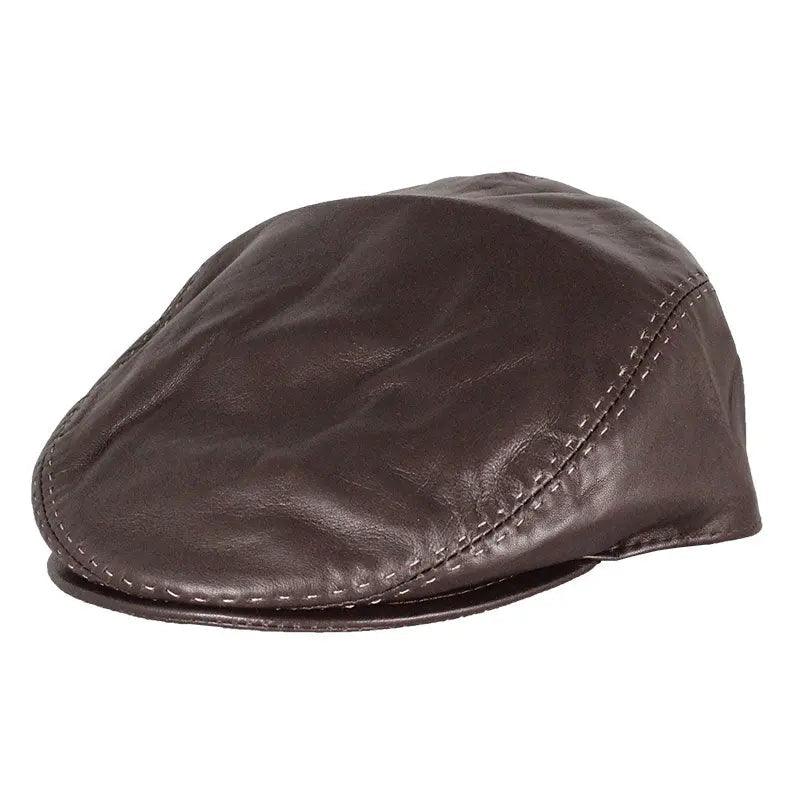 BOL Stitch Accent Leather London Flat Cap EX-STOCK Canada