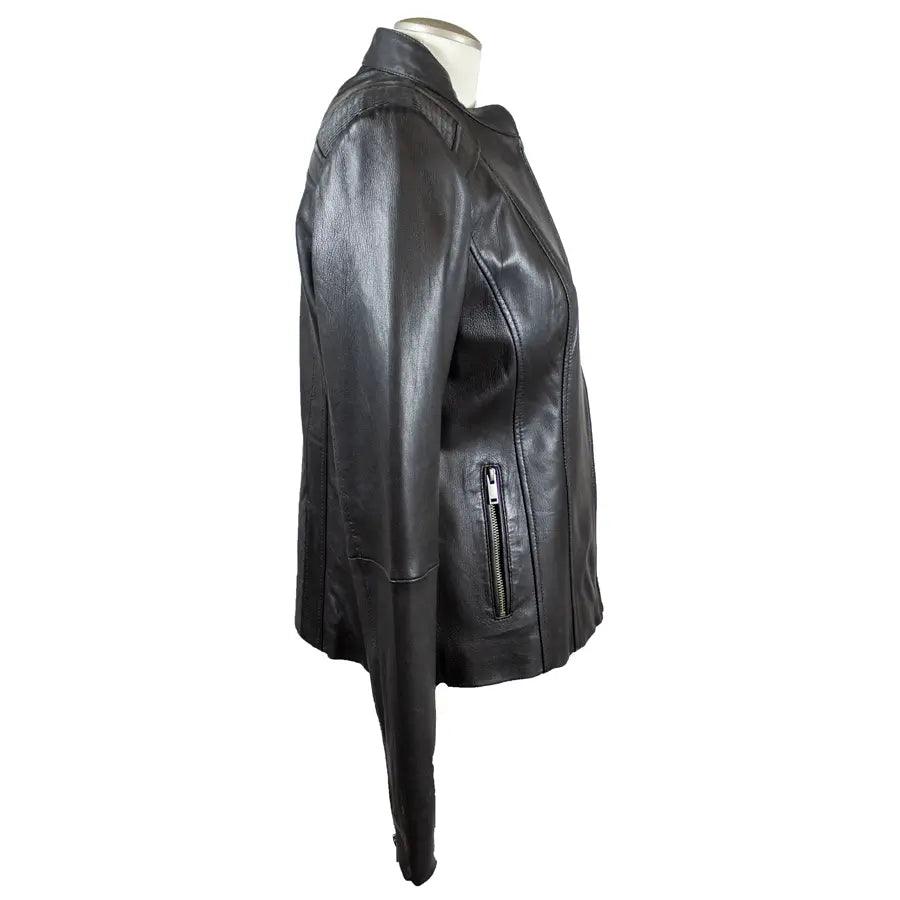Veste en cuir à accent tressé pour femmes BOLEX-STOCK Canada