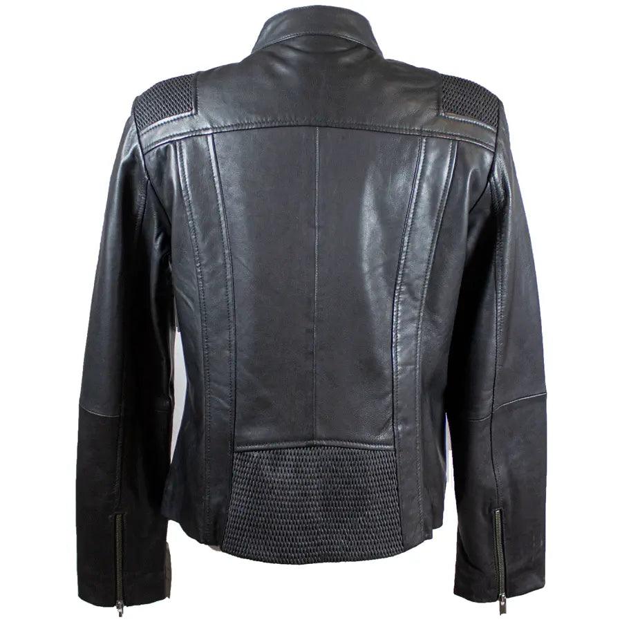 Veste en cuir à accent tressé pour femmes BOLEX-STOCK Canada
