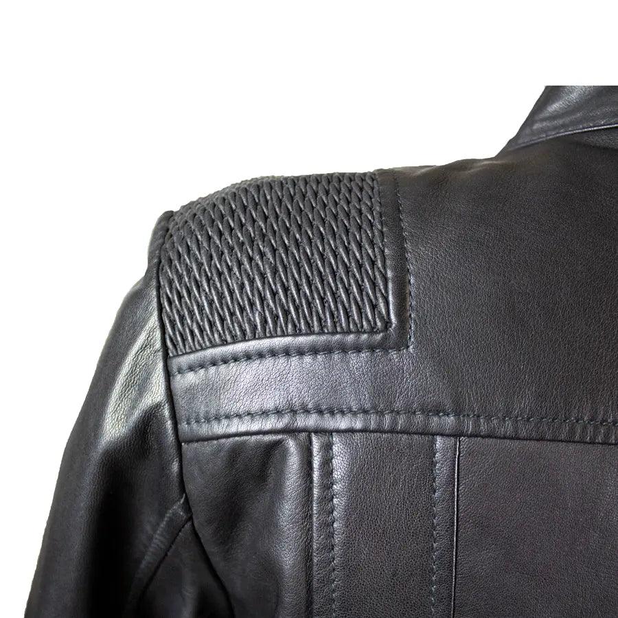 Veste en cuir à accent tressé pour femmes BOLEX-STOCK Canada