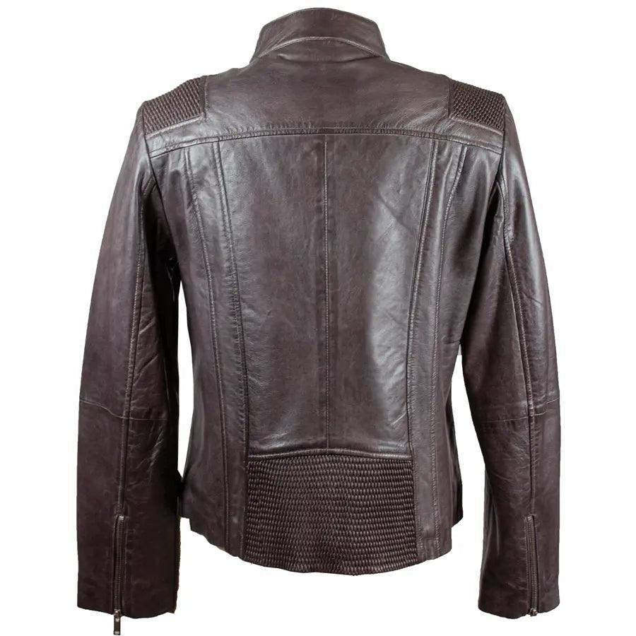 Veste en cuir à accent tressé pour femmes BOLEX-STOCK Canada