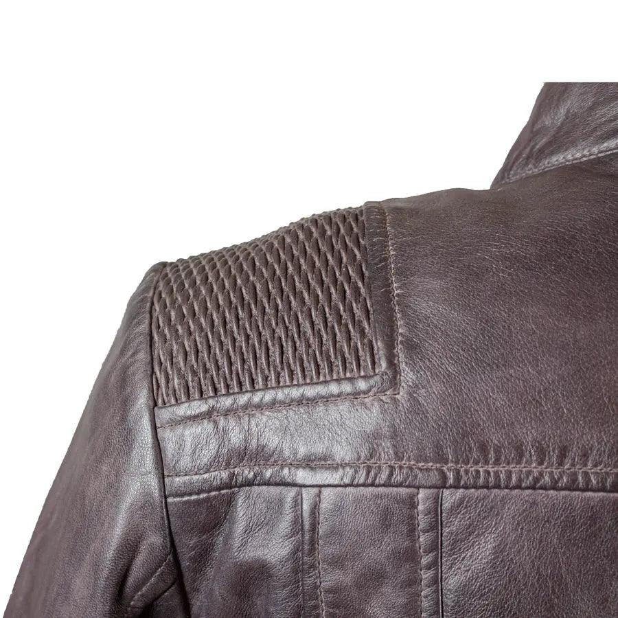 Veste en cuir à accent tressé pour femmes BOLEX-STOCK Canada