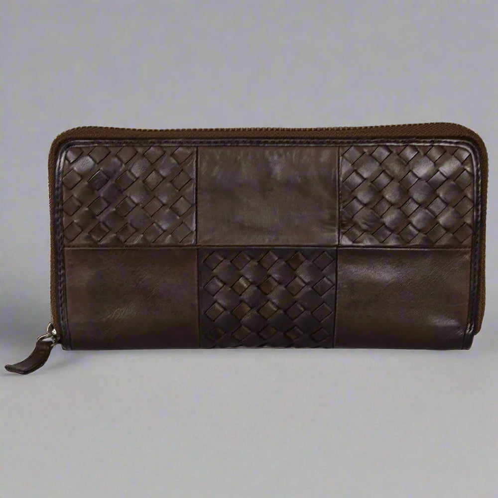 Porte-monnaie pochette zippée tressée pour femmes BOLEX-STOCK Canada