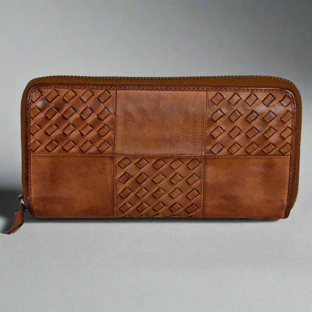 BOL Women's Basket Weave Zip-Around Clutch Wallet EX-STOCK Canada