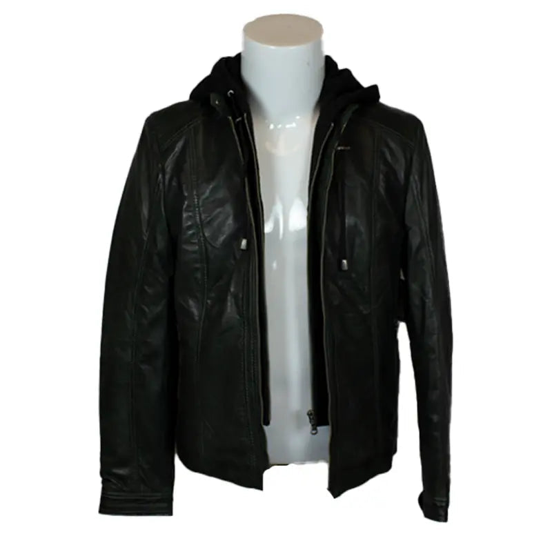 Chaqueta de cuero con capucha desmontable para mujer BOLEX-STOCK Canada