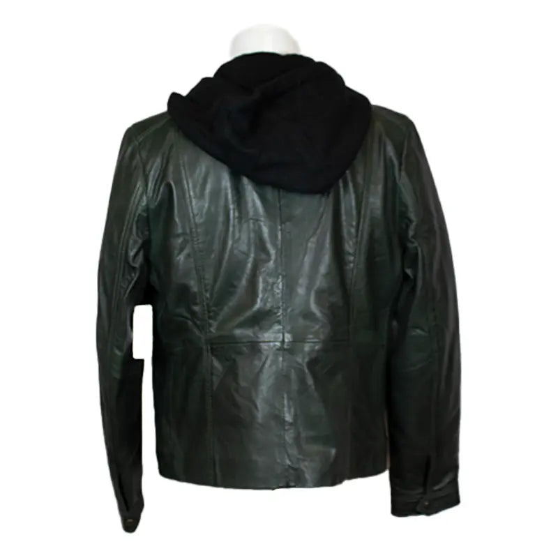 Chaqueta de cuero con capucha desmontable para mujer BOLEX-STOCK Canada