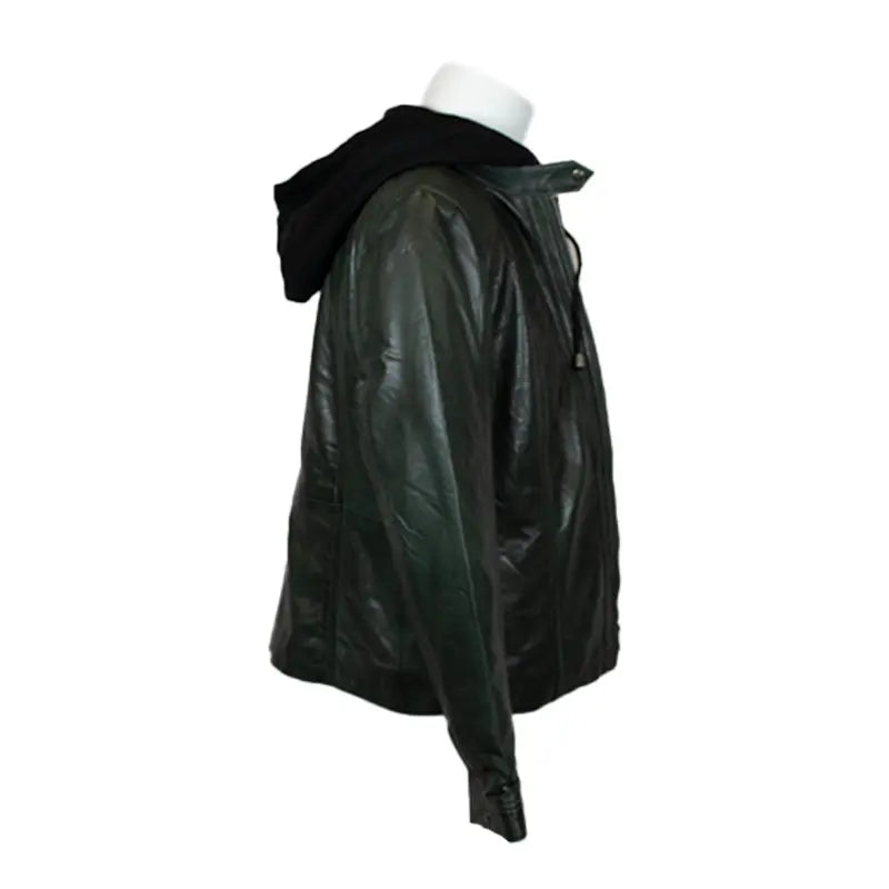 Chaqueta de cuero con capucha desmontable para mujer BOLEX-STOCK Canada
