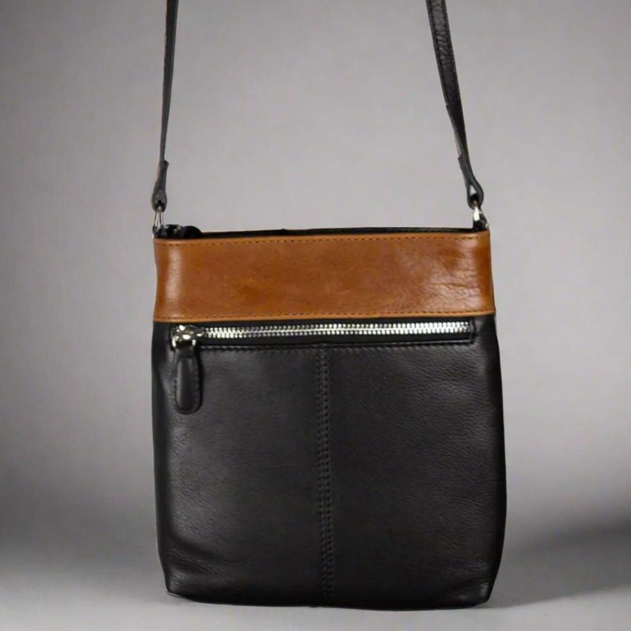 BOL Women's Leather 3 Pocket Crossbody Bag EX-STOCK Canada