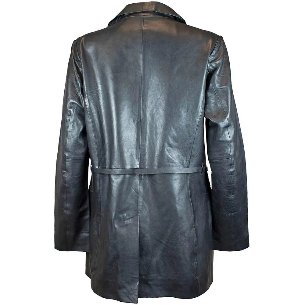 Abrigo de cuero para mujer BOL con cinturón ajustable | Chaqueta de cueroEX-STOCK Canada