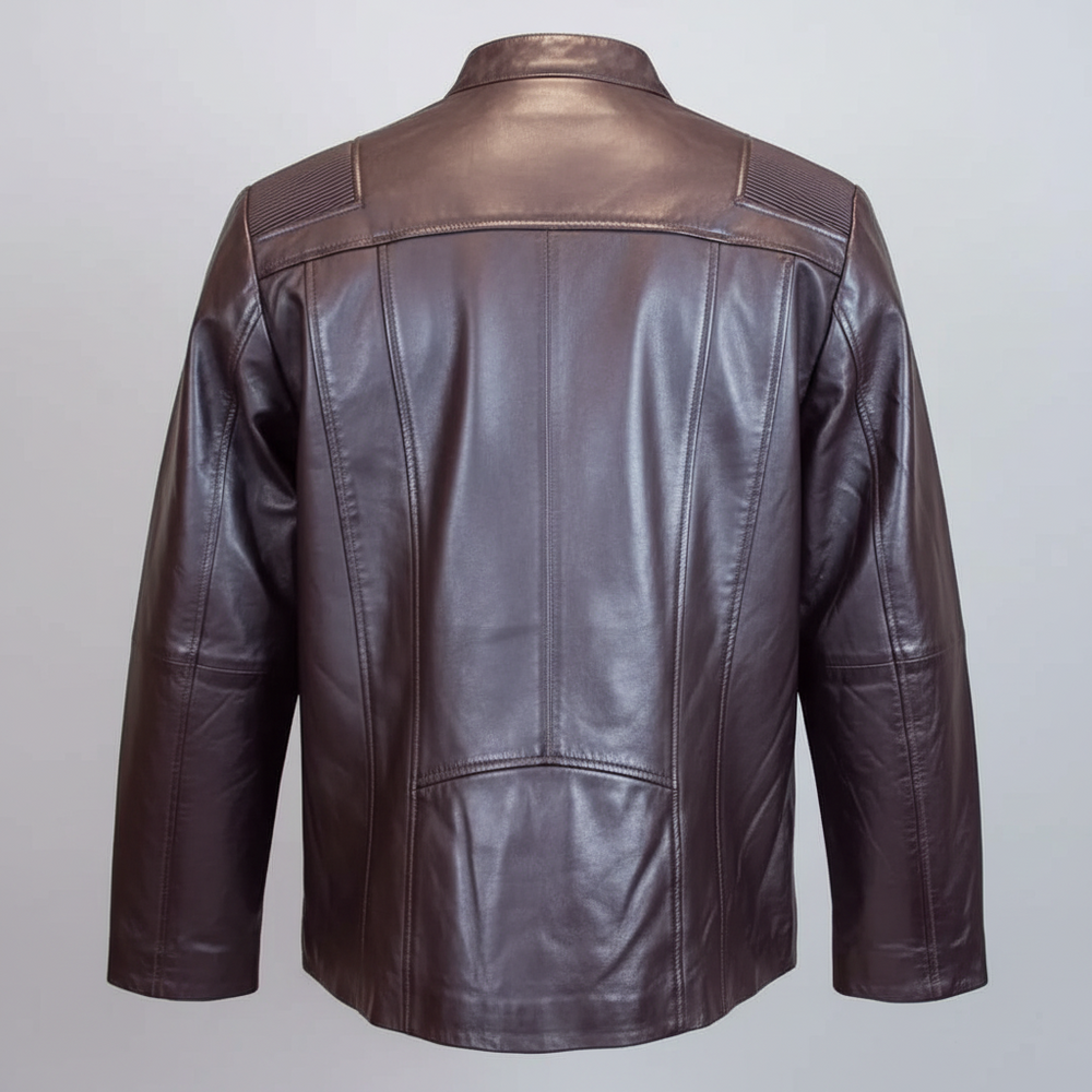 BOL Women's Paulina Ribbed Shoulder Leather Jacket