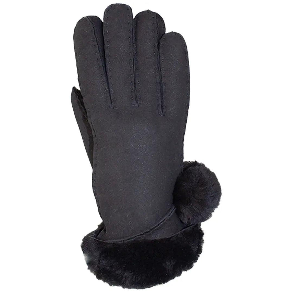 BOL Women's Pompom Hand Stitched Merino Sheepskin Gloves EX-STOCK Canada