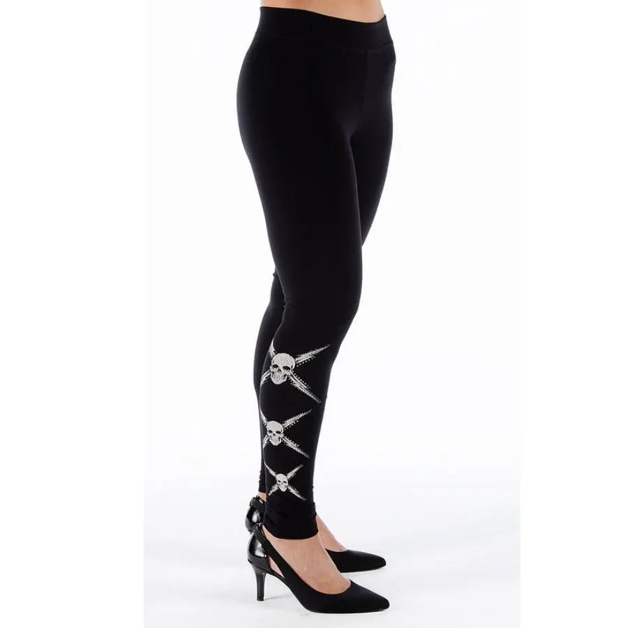 Leggings de calavera con pedrería para mujer BOLEX-STOCK Canada