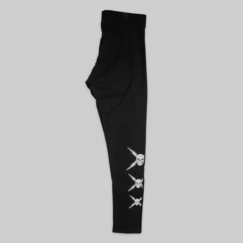 Leggings pour femmes BOL avec crâne en strass