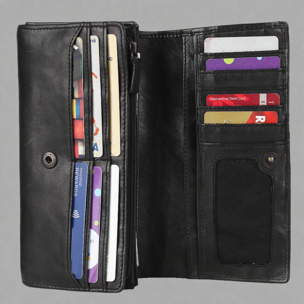 BOL Women's Square Tab Leather Wallet - EX-STOCK Canada