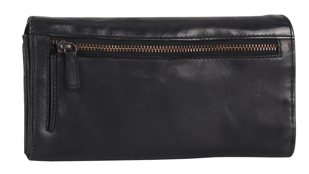 Cartera de cuero cuadrada con etiqueta para mujer BOLEX-STOCK Canada