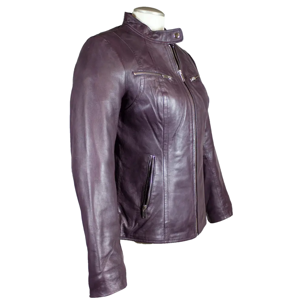 Chaqueta de cuero para mujer BOL con bolsillo y cremalleraEX-STOCK Canada
