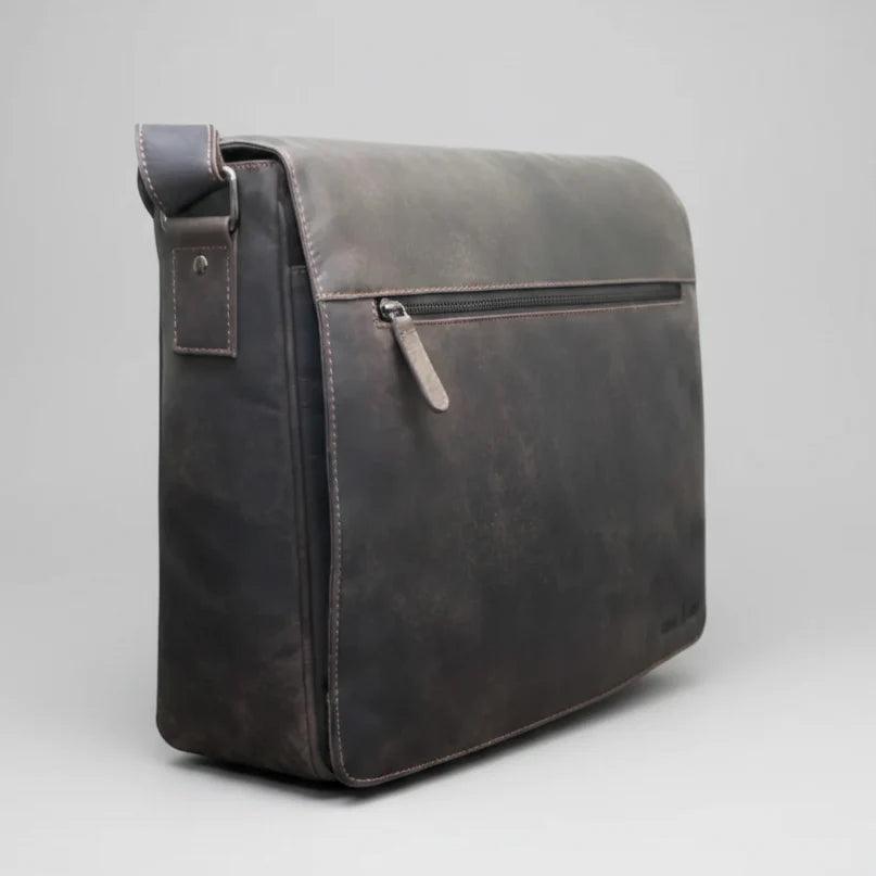 Sac d'ordinateur portable en cuir Greenwood