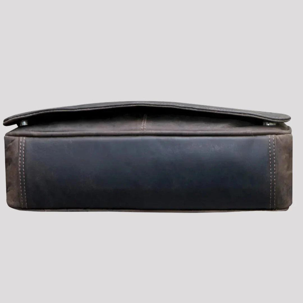 Sac d'ordinateur portable en cuir Greenwood