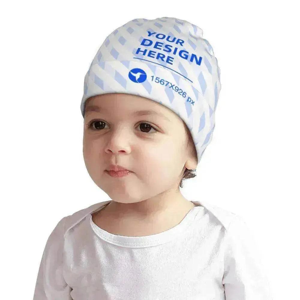 Chapeau à enfiler en coton personnalisable, confortable et doux pour la peau du bébé - EX-STOCK Canada
