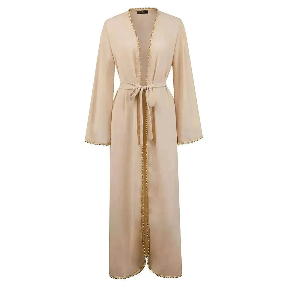 Bandage cardigan robe Arab dress - EX-STOCK Canada