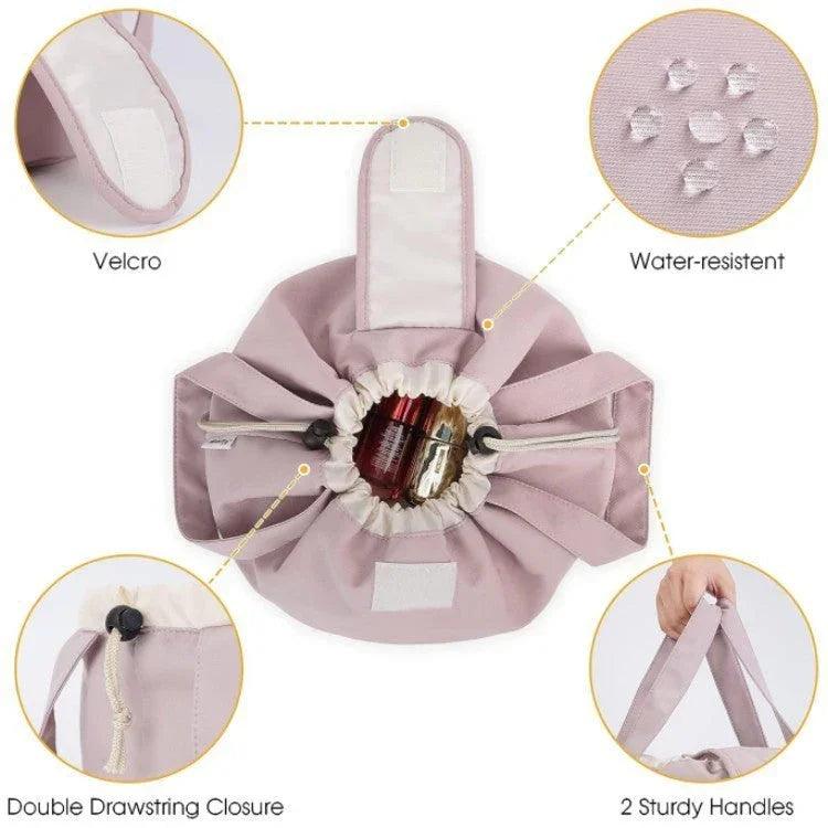 Barrel Drawstring Makeup Bag Large Capacity Women's Cosmetic Bag Toiletries Organizer Pouch Lady Travel Storage Case EX-STOCK Canada