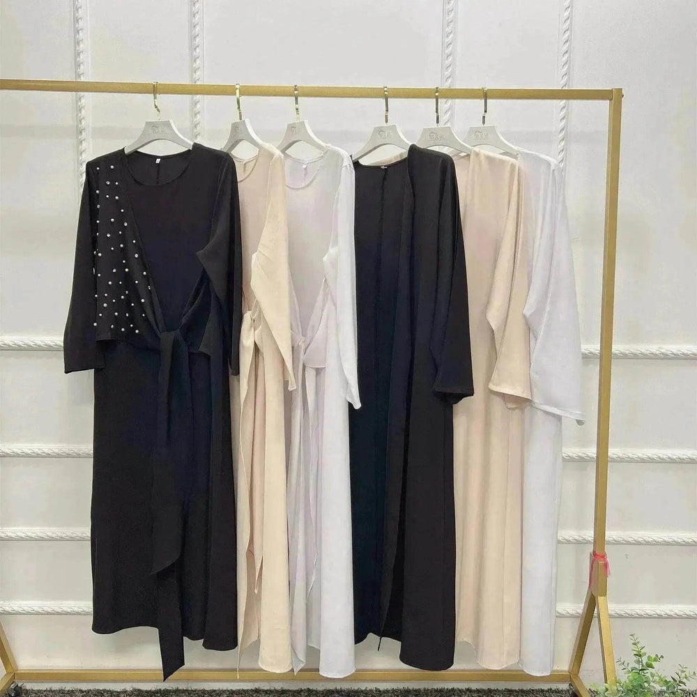 Ensemble deux pièces pour femmes arabe uni avec perles - EX-STOCK Canada