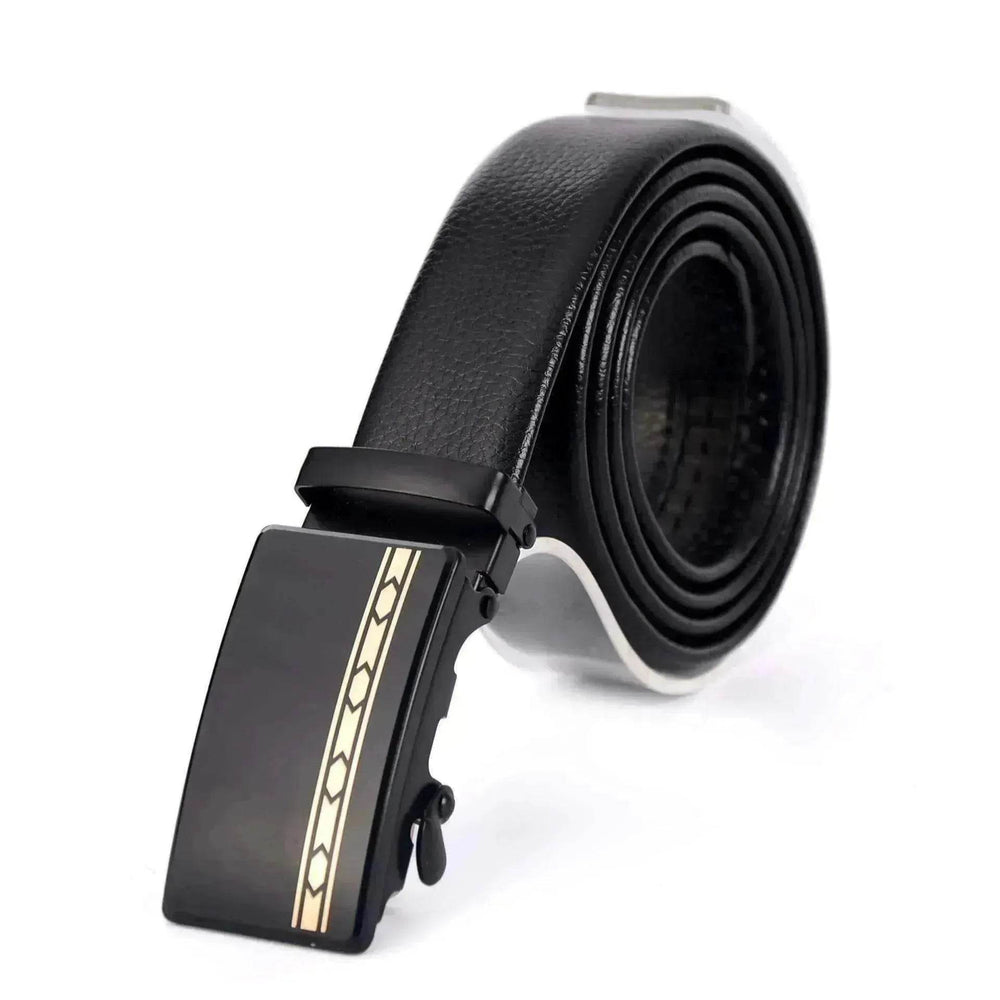 Belt Men's Automatic Buckle Belt Mirror Acrylic Iron Button Men's Business Casual Belt - EX-STOCK Canada