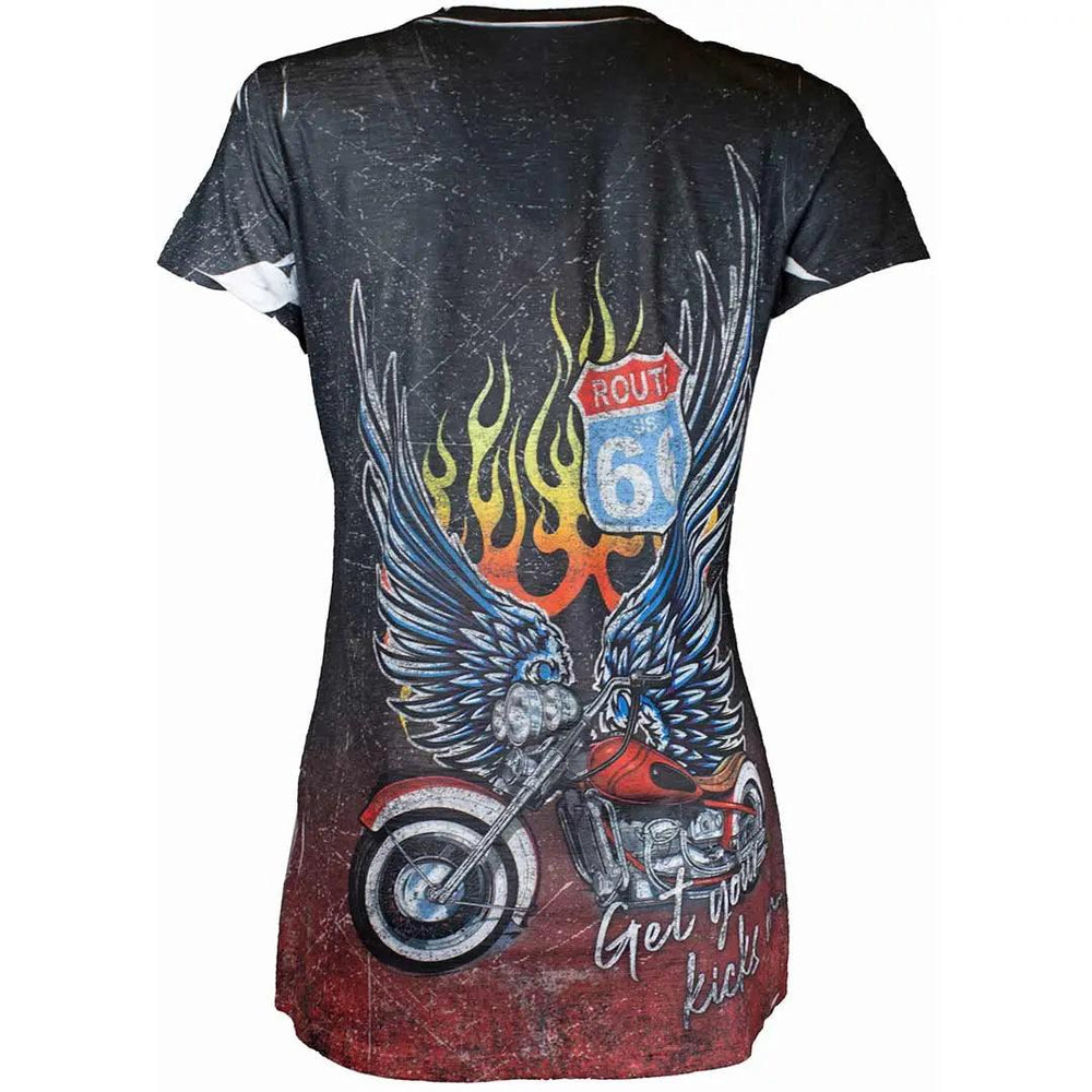 T-shirt Route 66 pour femmes Big Bang ClothingEX-STOCK Canada