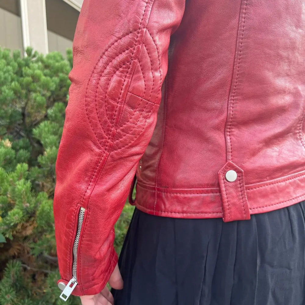 Biker-Look Sheep Leather Jacket EX-STOCK Canada