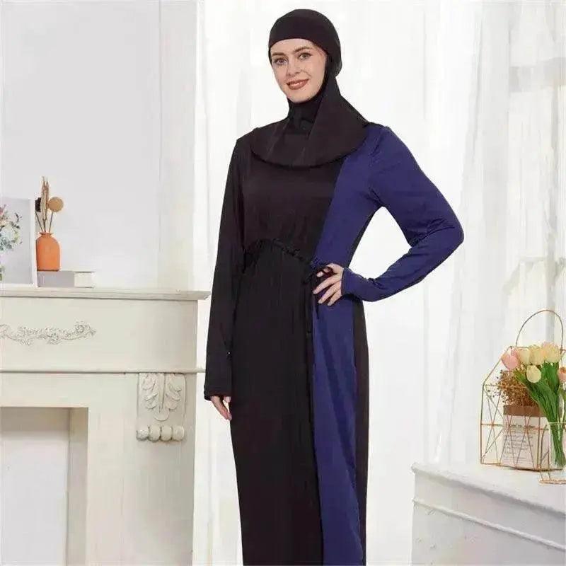 Ensembles Arabes 2 Pièces pour Femmes Noires, Top à Manches Longues, Robe et Pantalon Abaya - EX-STOCK Canada